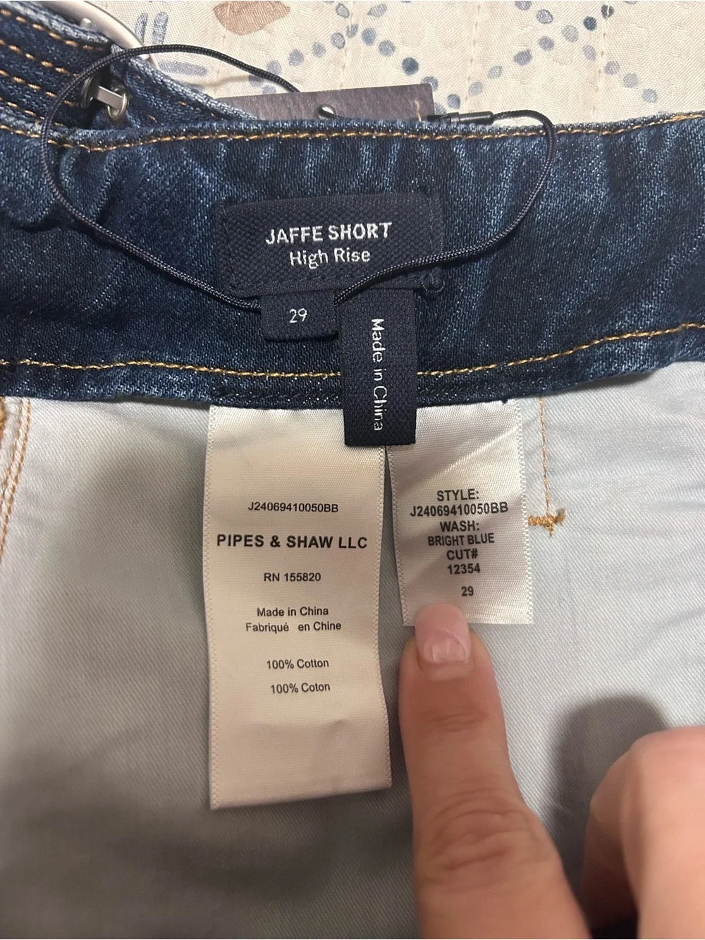 Veronica Beard Jaffe Short High Rise Jeans - Bright Blue size 29 NWT